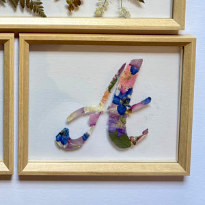 8 x 10” Mini Monogram Custom Pressed Frame {Add On Only}