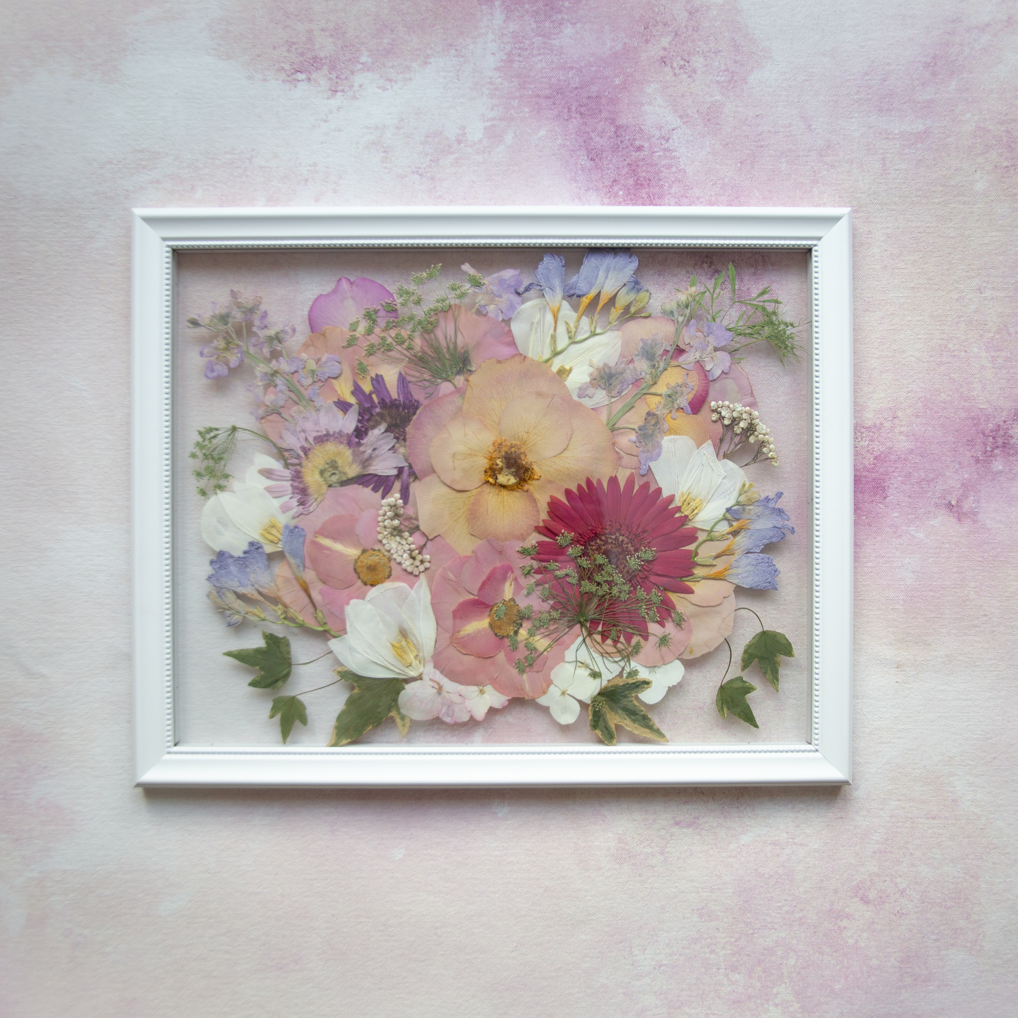 *Main Piece* 11 x 14” Small Custom Pressed Frame