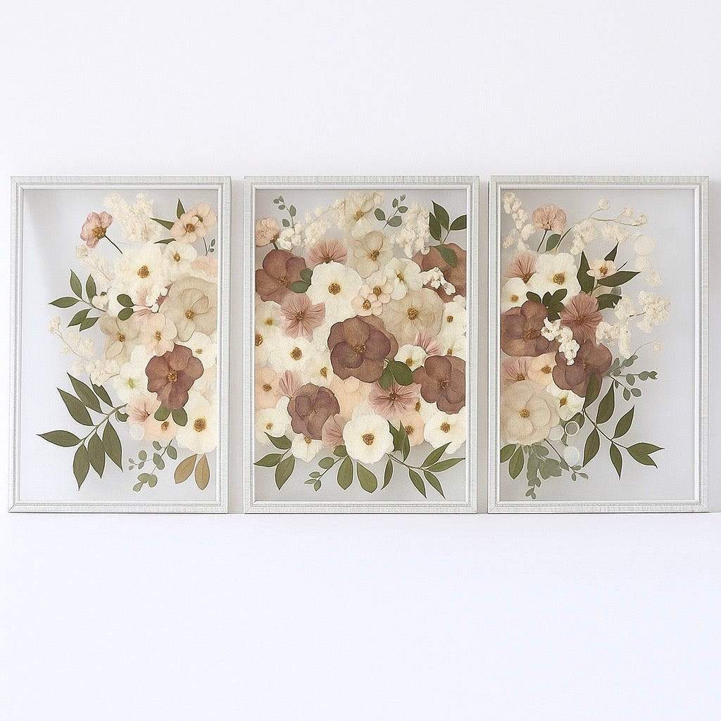 *Main Piece* The Trilogy 14 x 20” Custom Collage Pressed Frames
