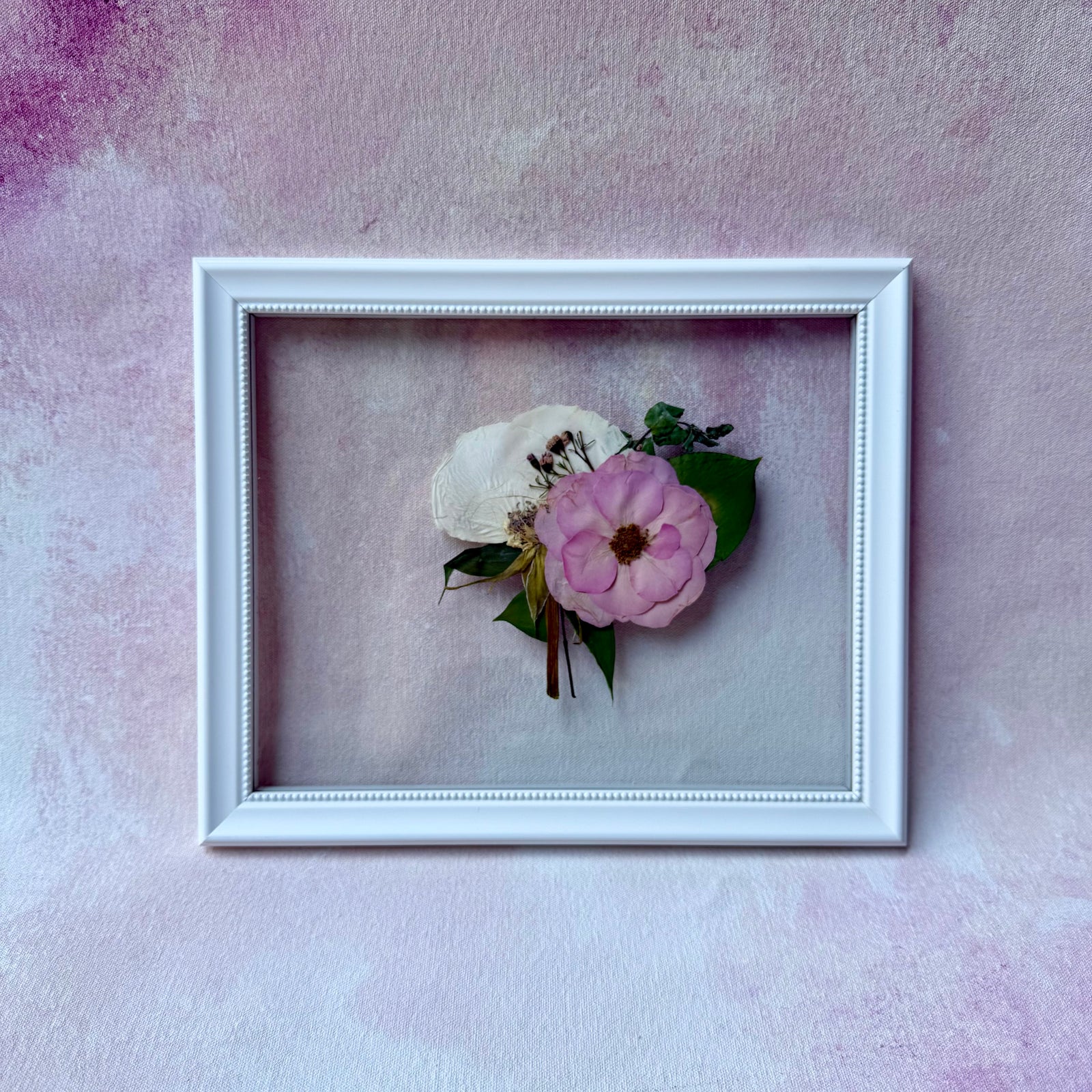 8 x 10” Mini Boutonnière Pressed Frame {Add On Only}