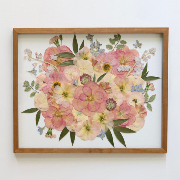 Pressed wedding bouquet