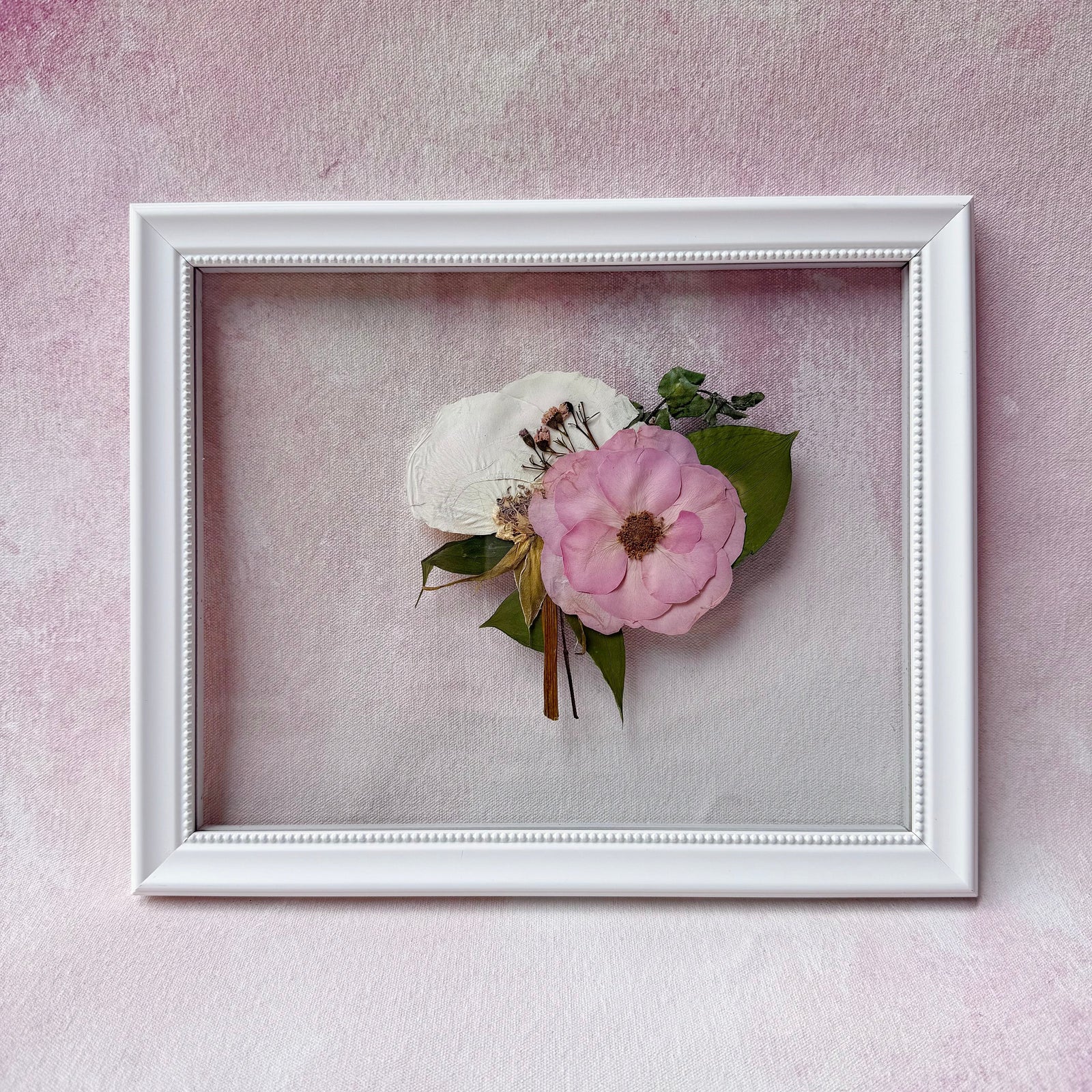 8 x 10” Mini Boutonnière Pressed Frame {Add On Only}