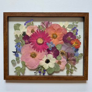 *Main Piece* 11 x 14” Small Custom Pressed Frame