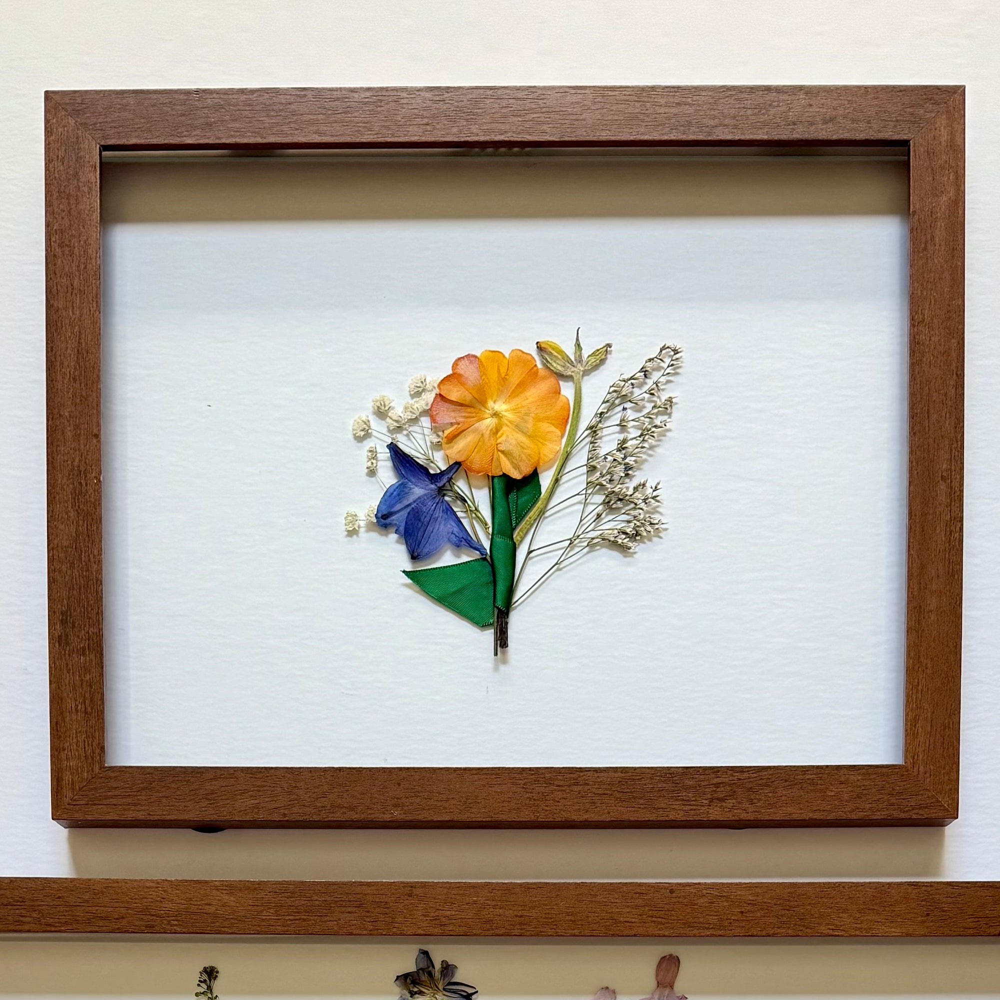 8 x 10” Boutonnière Pressed Frame {Add On}