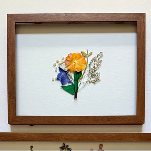 8 x 10” Boutonnière Pressed Frame {Add On}