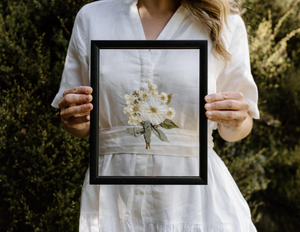 8 x 10” Boutonnière Pressed Frame {Add On}