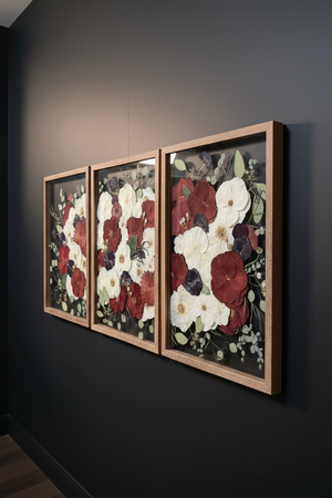 *Main Piece* Trilogy 14 x 20” Large Custom Collage Pressed Frames