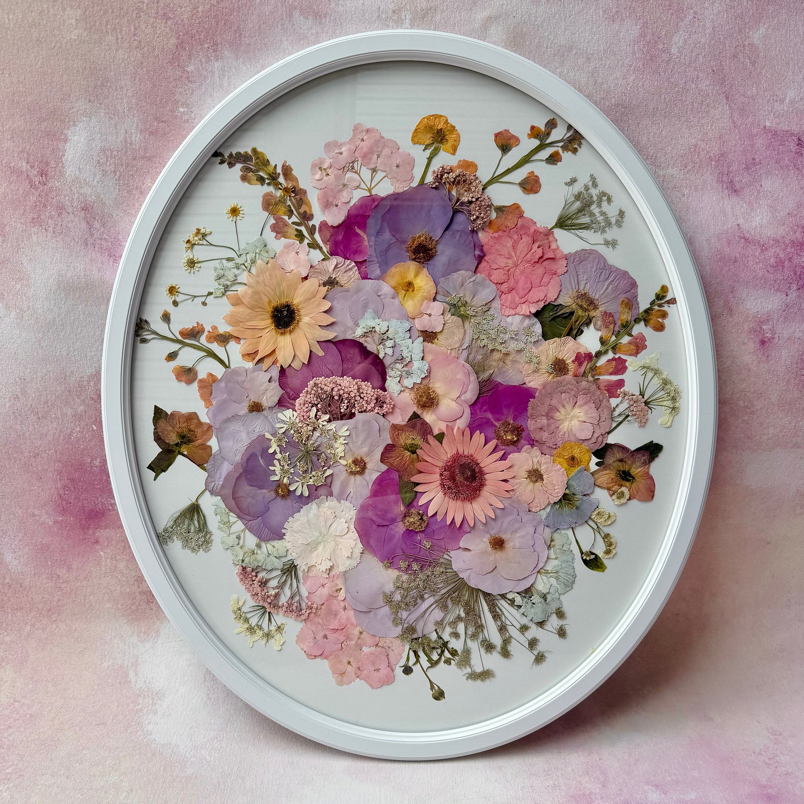*Main Piece* 20 x 24” Large Oval Custom Pressed Frame