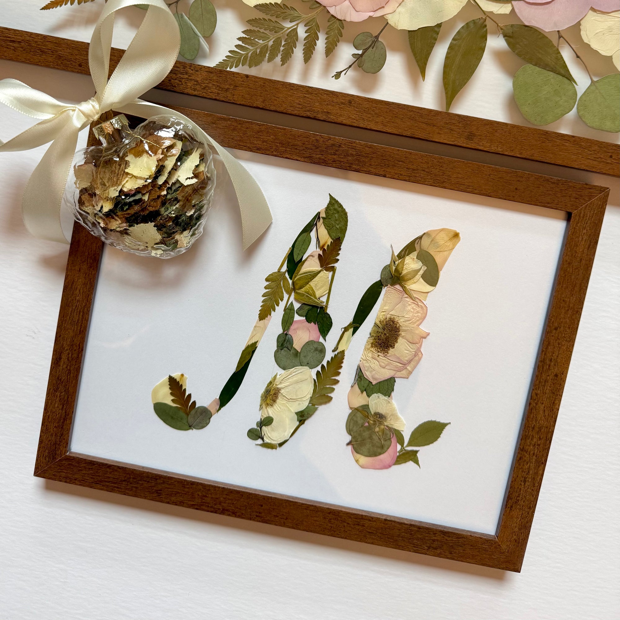 8 x 10” Mini Monogram Custom Pressed Frame {Add On Only} - Preserve My ...