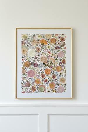 *Main Piece* Remember Always 32 x 40” XL Custom Collage Pressed Frame
