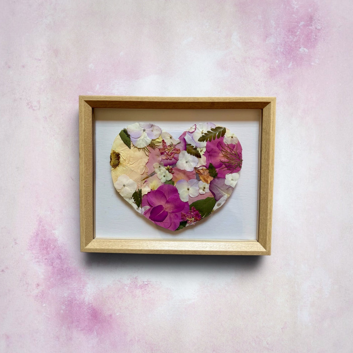 8 x 10” Mini Heart Custom Pressed Frame {Add On Only}