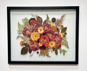 *Main Piece* 16 x 20 Custom Bridal Bouquet Pressed Frame